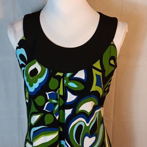 Enfocus Studio Colorful Sleeveless Dress - Picture 2 of 6